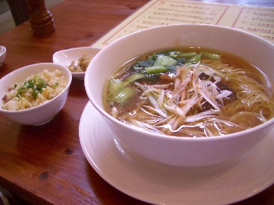 ランチメニューのチャーシュー麺