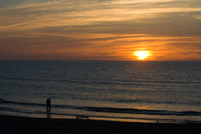 夕焼けの日本海