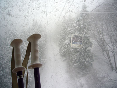 雪が降り、寒い１日