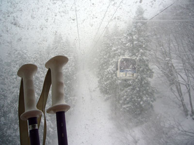 雪が降り、寒い１日