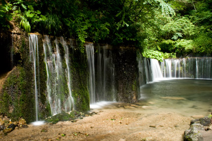 軽井沢の白糸の滝