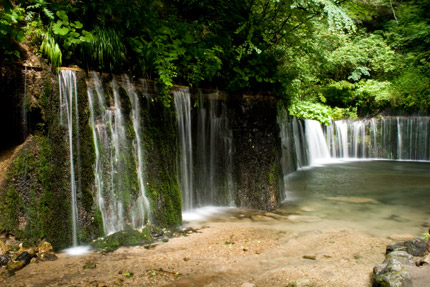 軽井沢の白糸の滝