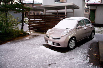 新潟県に初雪