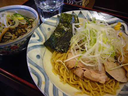 油そばとチャーシュー飯のランチセット