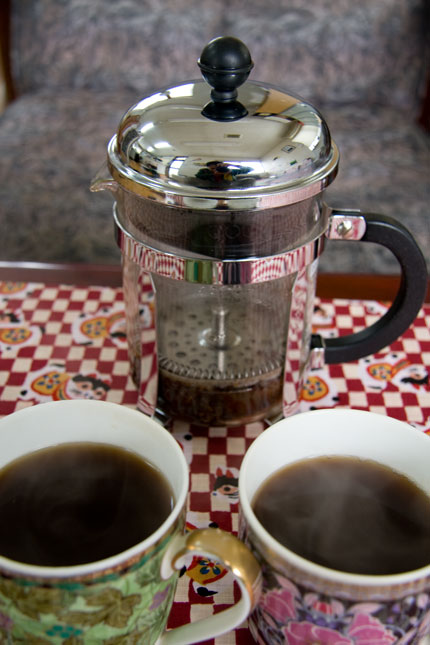 美味しいコーヒーが出来上がります