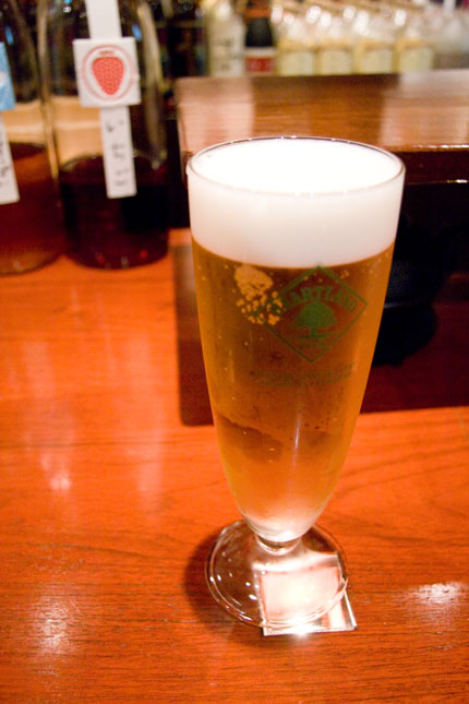 ビールを一杯