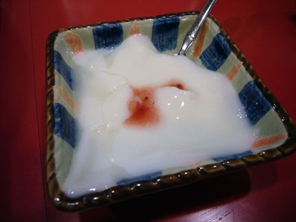 小さい杏仁豆腐