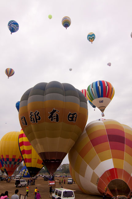 時間差で、飛び立つバルーン