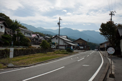 馬籠の駐車場