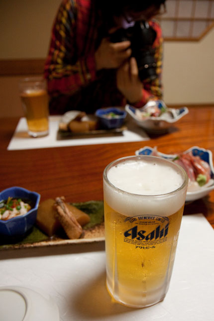 ビールで乾杯