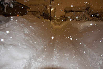 こんなに積もった雪