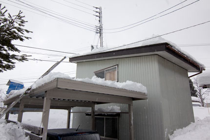 1時間半くらいで雪を下ろしました