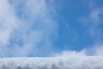 雪平線からの青空