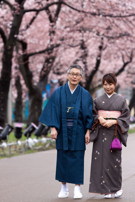 晴れ間を見計らってお花見見物