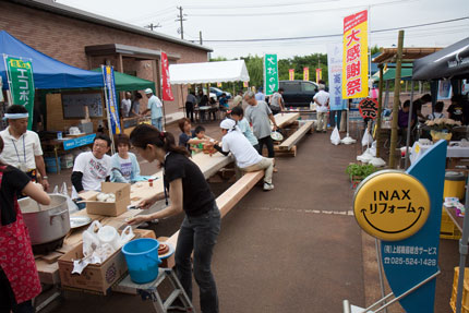 上越市の某企業展示場での感謝祭