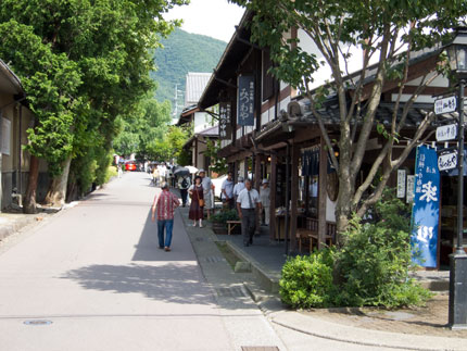 小布施の風情ある町並み