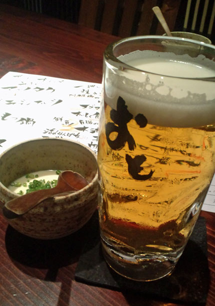 ビールで乾杯