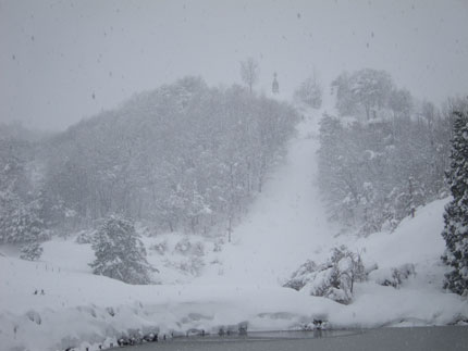 金谷山も大雪に見まわれていました