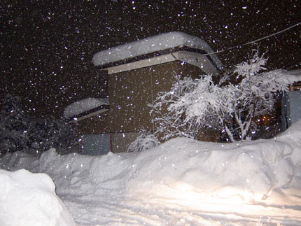 雪を寄せる場所も無くなってきました