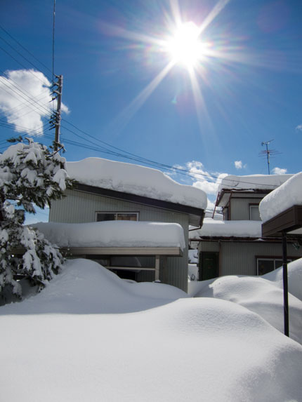 ようやく晴れた冬の日