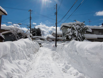 この日が積雪量のピーク