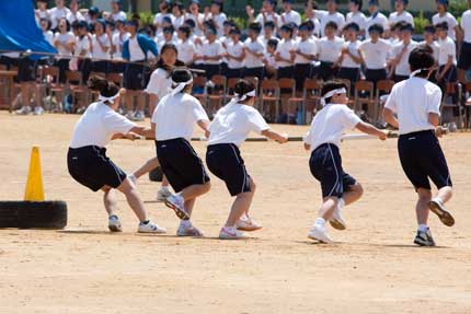 青竹棒リレー