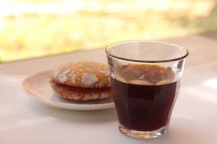 中煎りのコーヒーで作ったアイスコーヒー