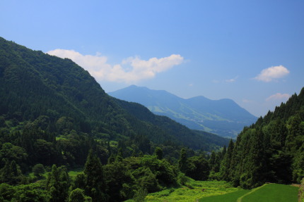 高社山を望む景色