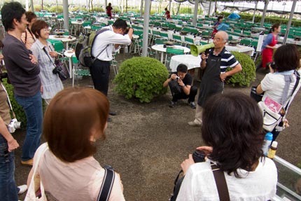 葡萄狩りの前に説明