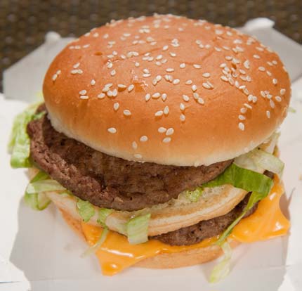 カロリーオーバーのBigMAC