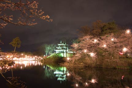 東側から見た高田城