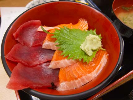 マグロサーモン丼