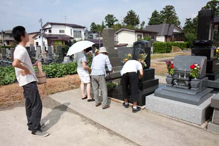 父の墓参り