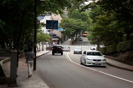 兼六園脇の坂道