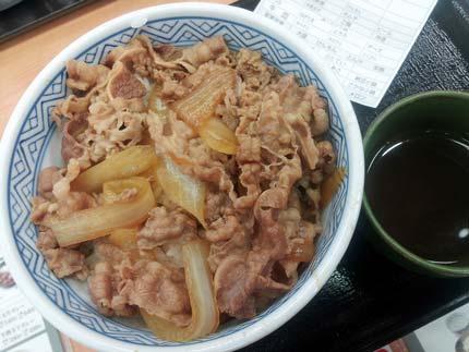 牛丼並盛り（吉野家）