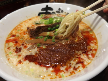 甘えびとんこつ麺890円