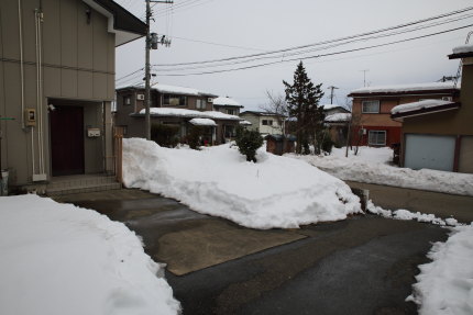 上越市大貫の雪の様子