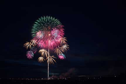 煌びやかで色鮮やかな花火