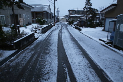 3月24日(火)に雪が降りました