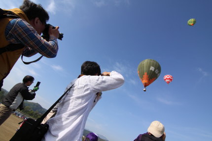 朝から青空