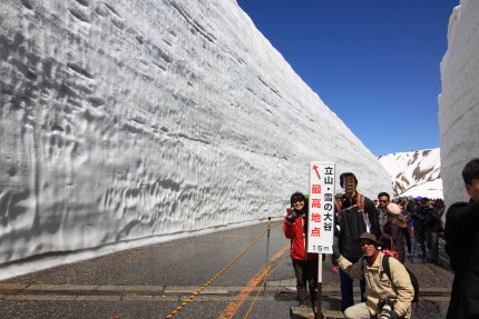 立山・雪の大谷最高地点