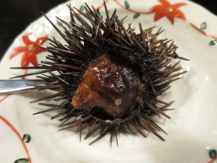 ウニの焼き物