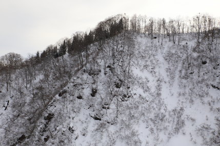 雪の稜線