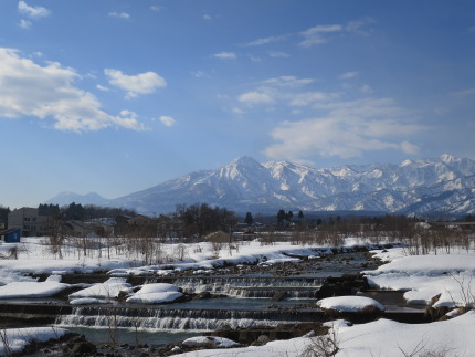 冬の妙高山