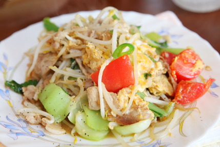 妻が作ってくれる肉野菜炒め