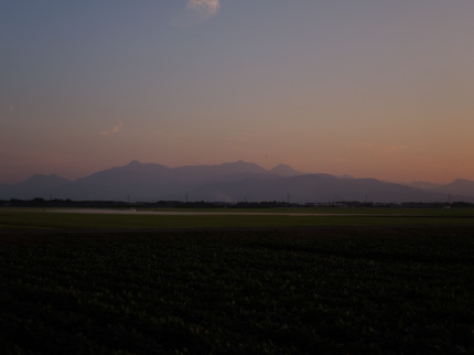 妙高山も赤く染まり