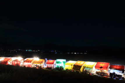 長野えびす講煙火大会会場