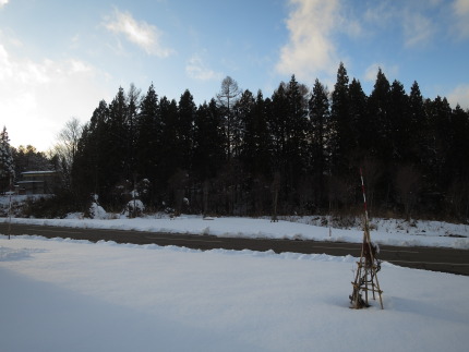 10cmくらいの積雪