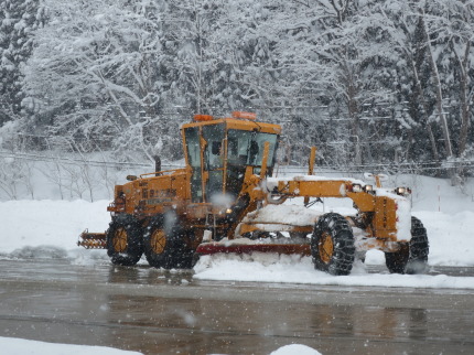 大きな除雪車