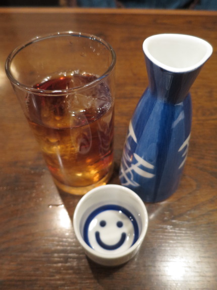 ウーロン茶と日本酒鮎正宗